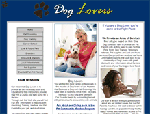 Tablet Screenshot of dogloverscentral.com